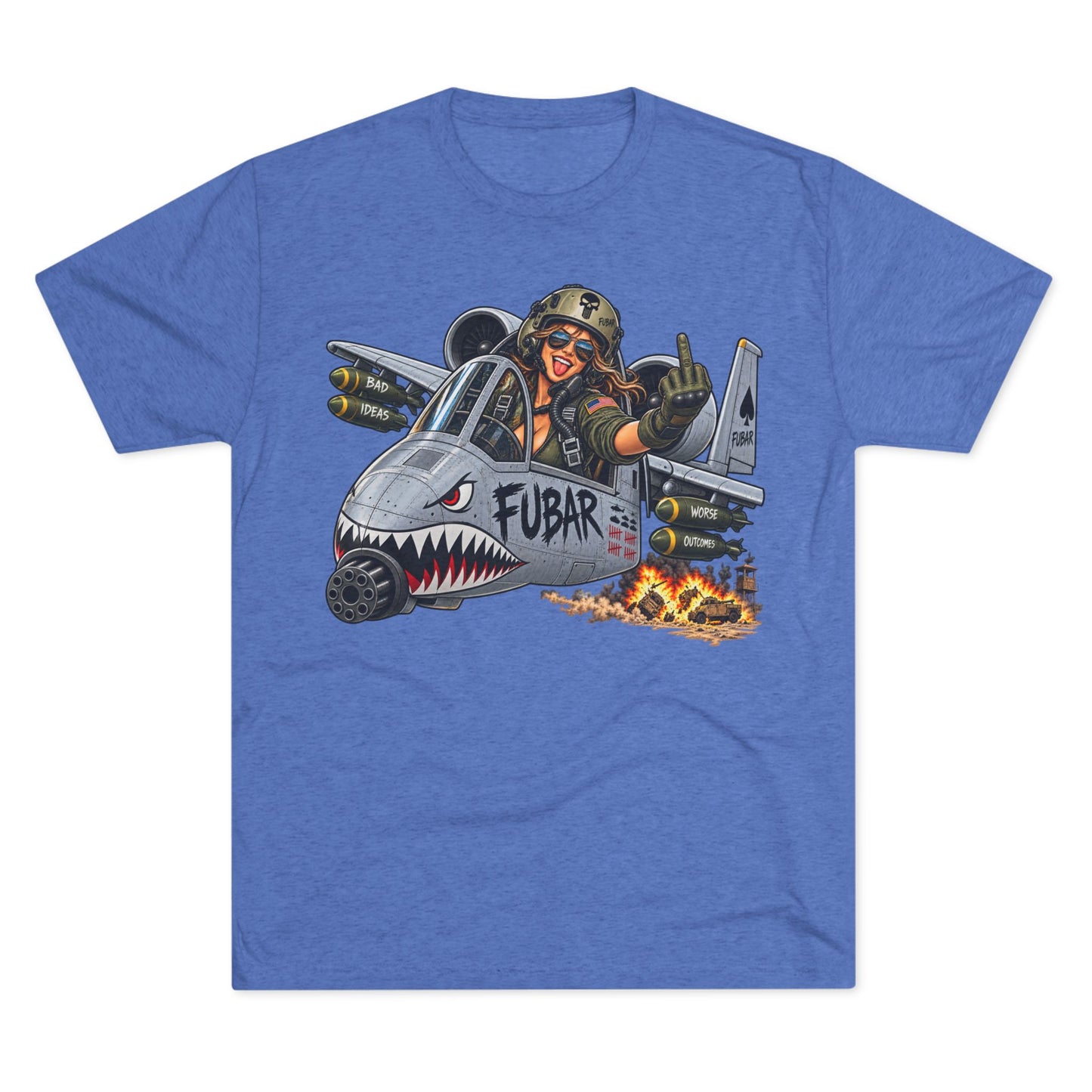 Retro Military Jet Graphic Shirt