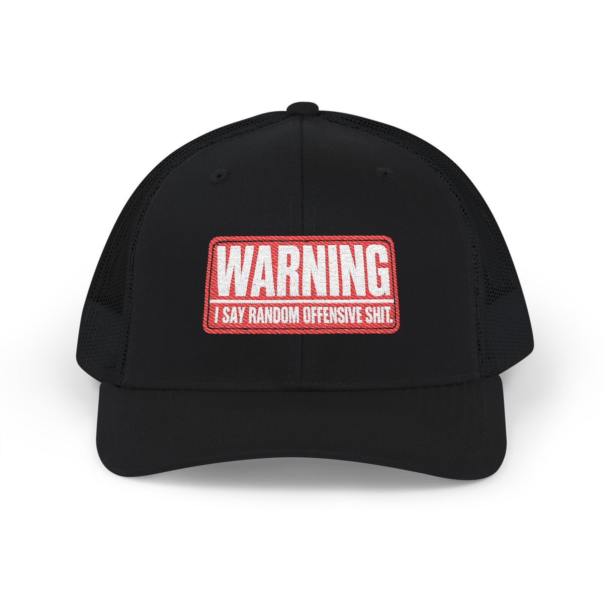 Richardson-Warning- Snapback Trucker Cap (Embroidered)
