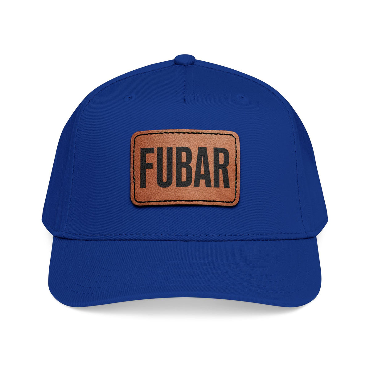 FUBAR Classic Leather Patch Hat