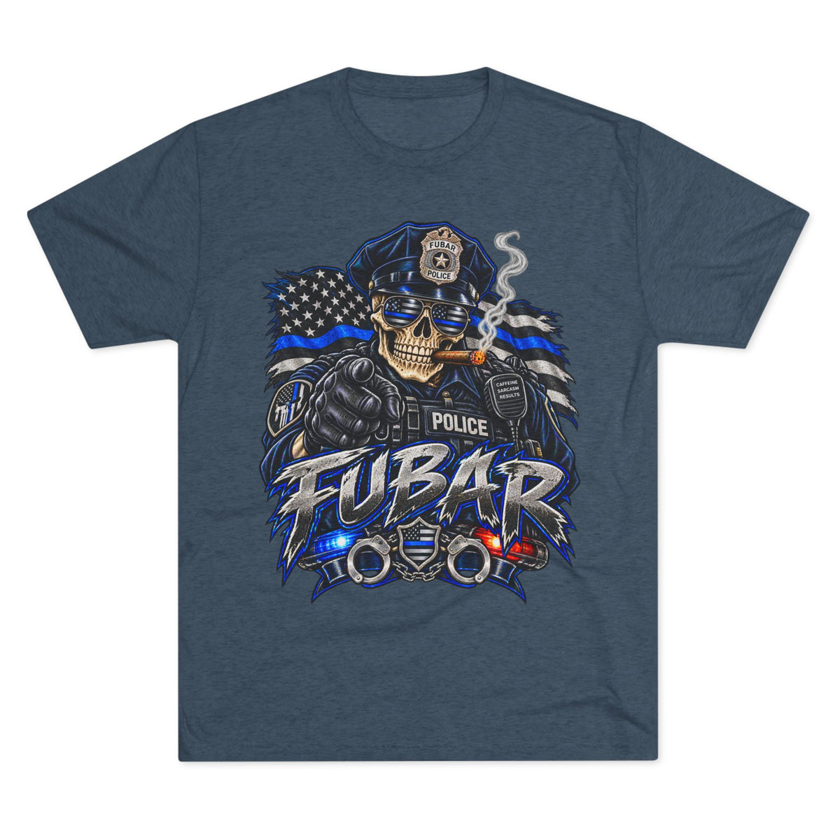 Police FUBAR Skull Tee