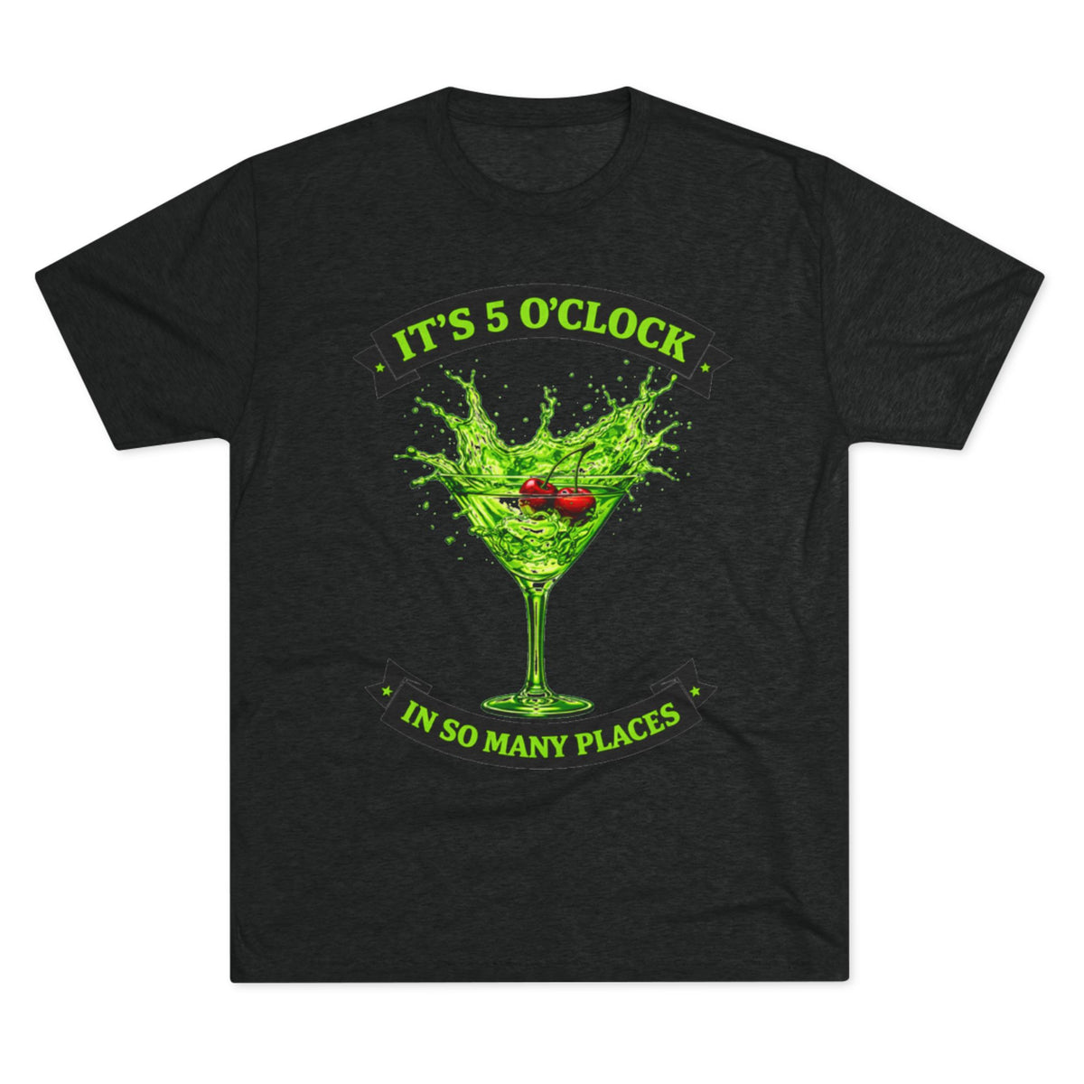 "It's 5 O'Clock in So Many Places" Green Martini