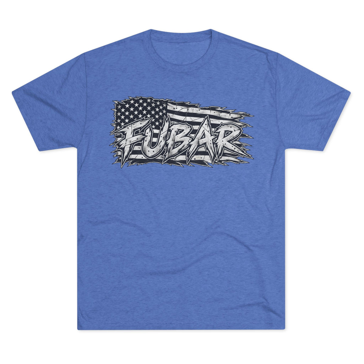 FUBAR Graphic Tee — Distressed American Flag Crew Shirt