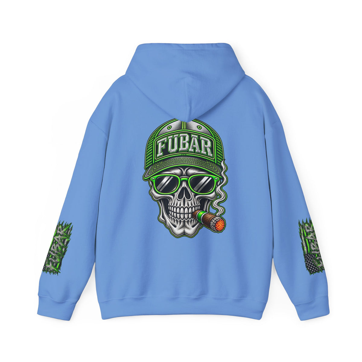 Hoodie — F'D UP 'Beyond All Recognition' Skull Cigar Graphic