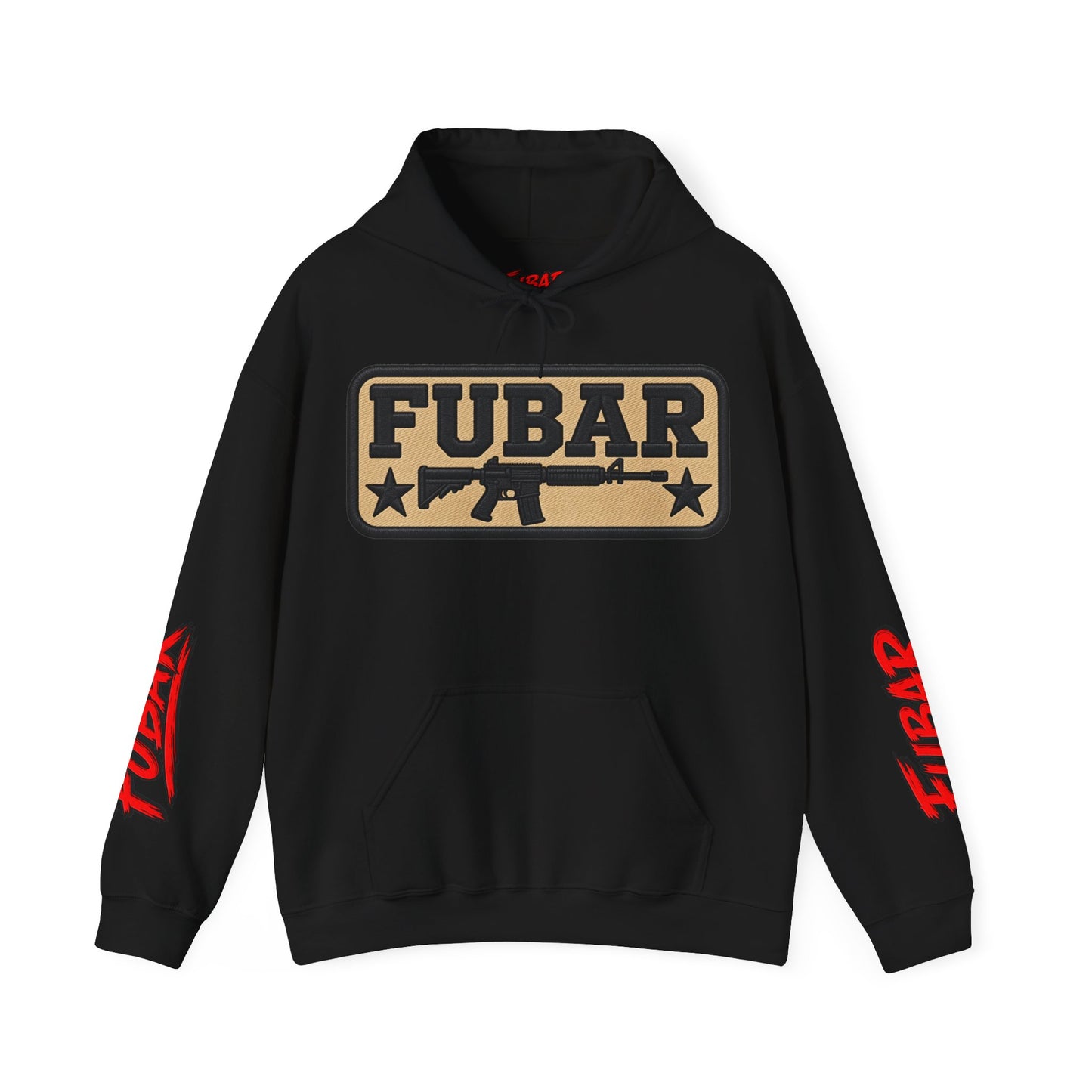 FUBAR Military Pinup Hoodie — Support Our Troops Graphic Sweatshirt