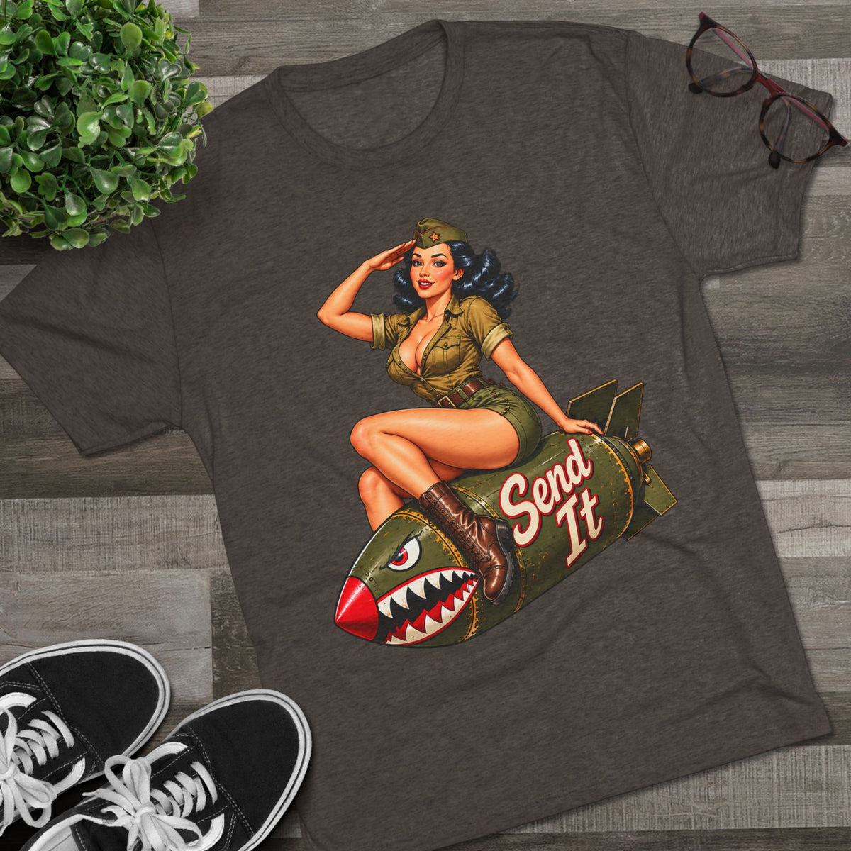 Send It Pinup Bomb Tee