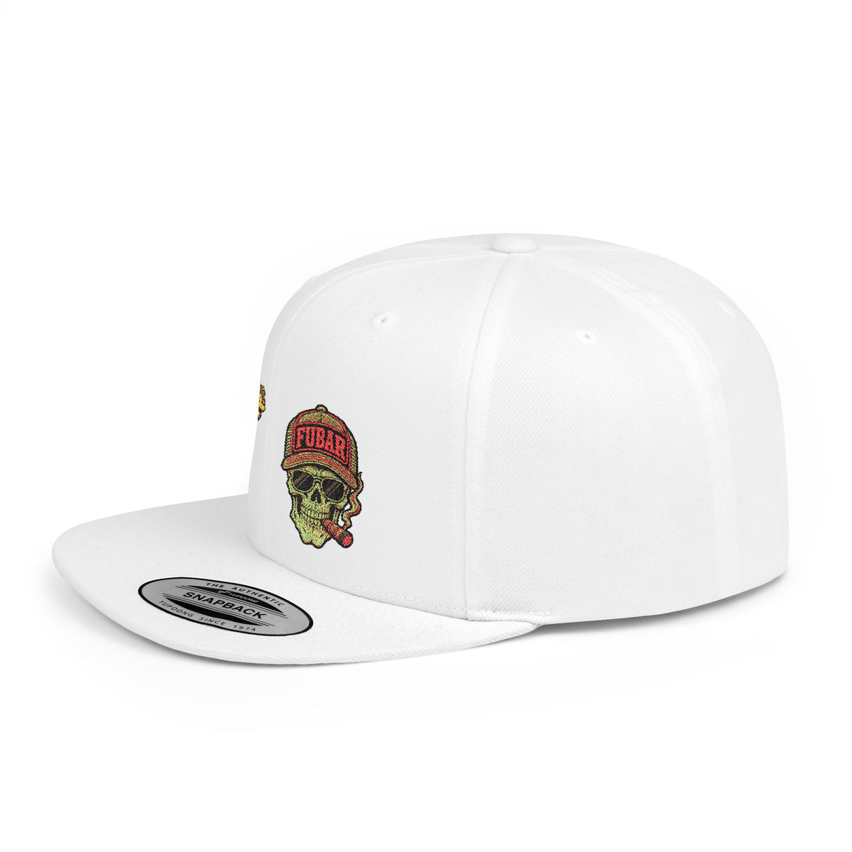 Skull & Pistol Flat Bill Snapback Hat