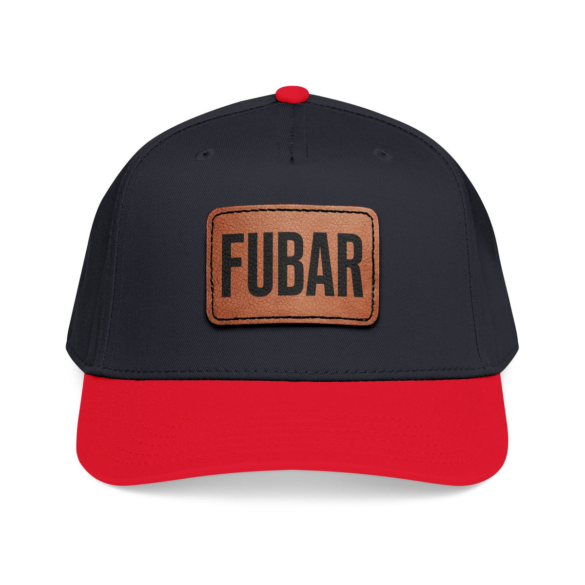 FUBAR Classic Leather Patch Hat