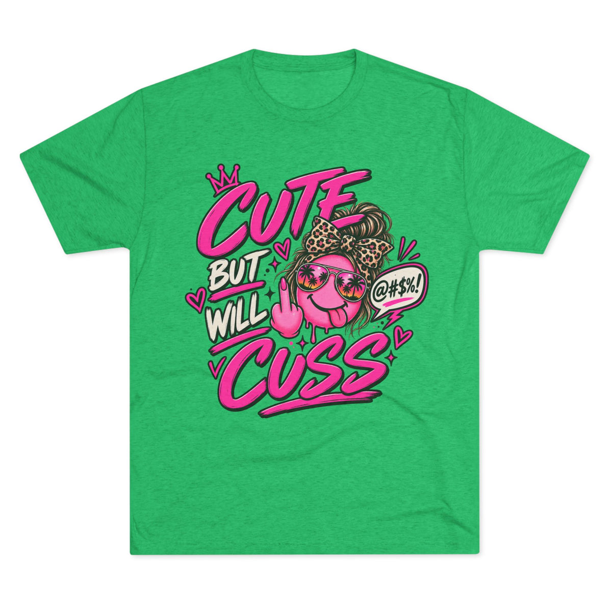 Women's  Cute But Will Cuss Graphic Tee