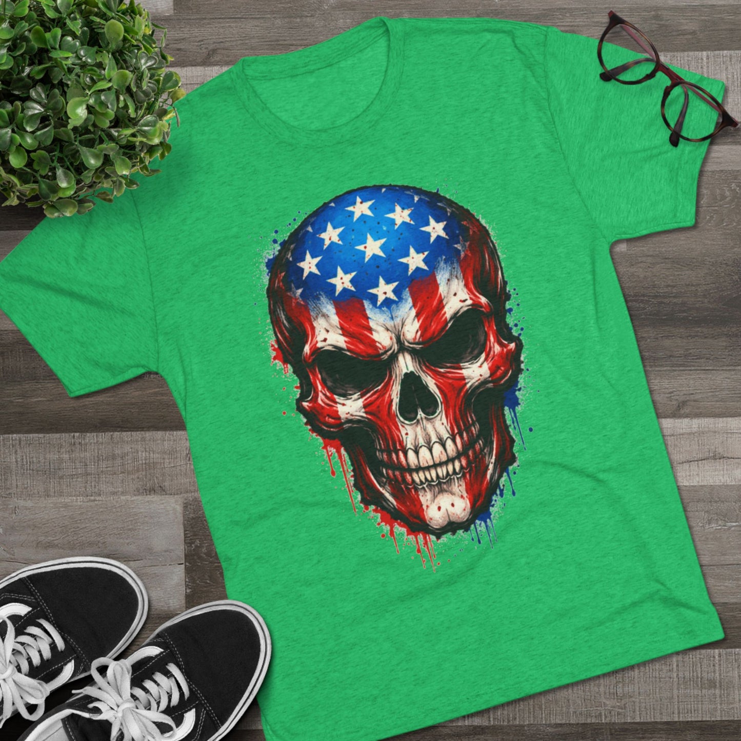 American Flag Skull T-Shirt — FUBAR Graphic Tee