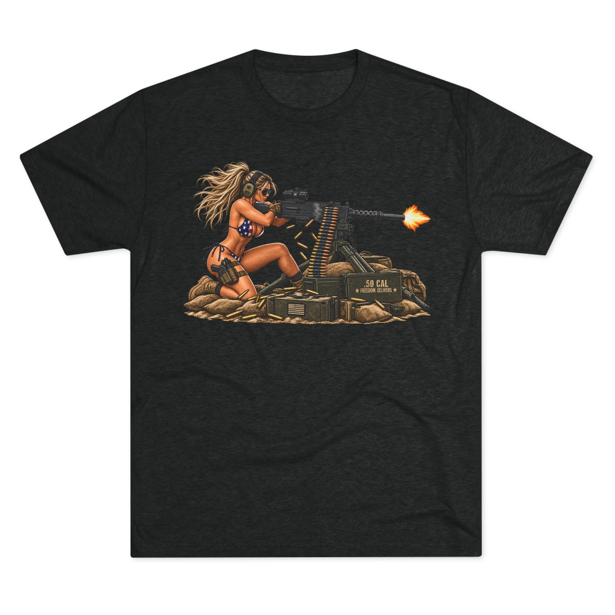 Machine Gun Pin-Up T-Shirt