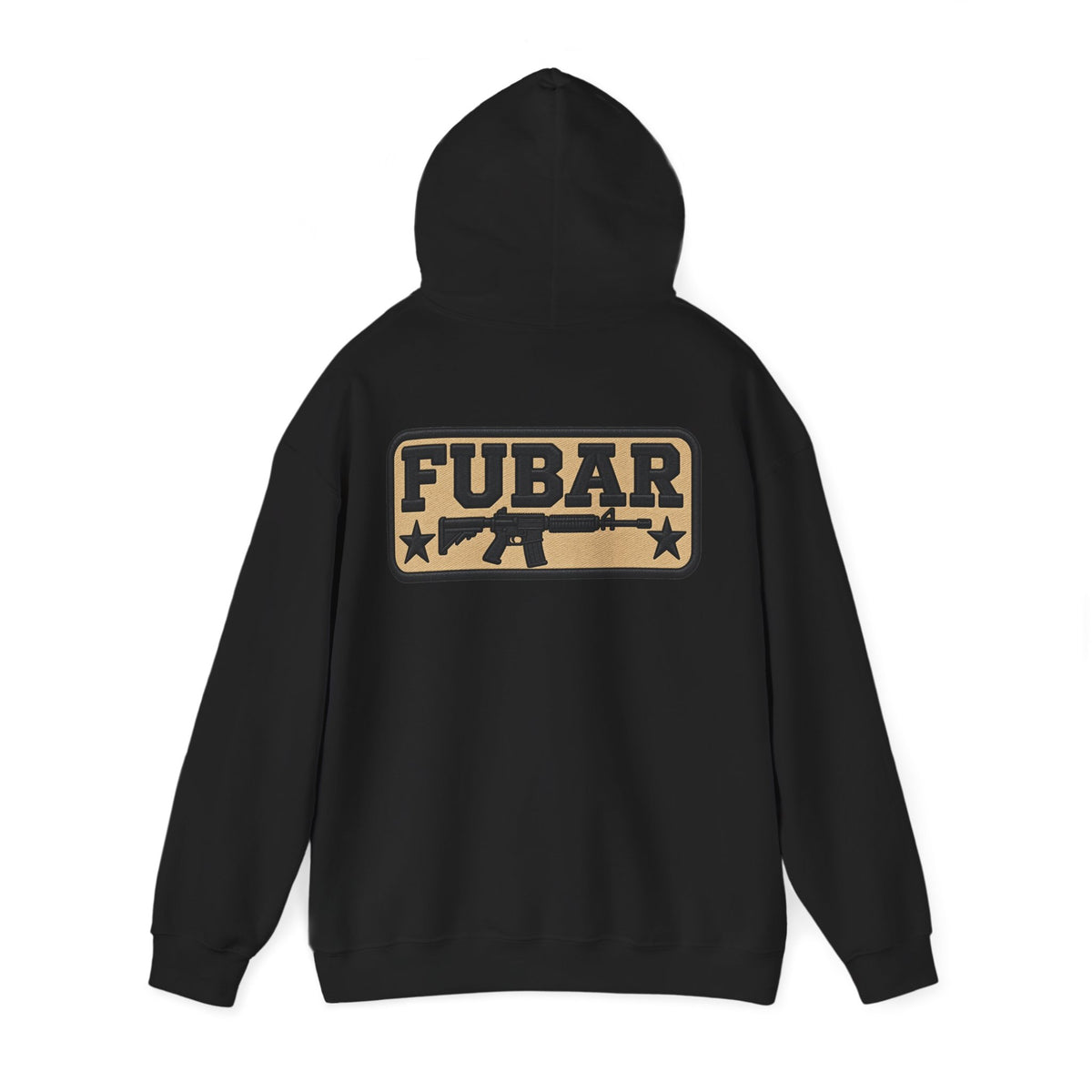 FUBAR Skull Hoodie – Tactical Skull & Rifle Graphic Pullover
