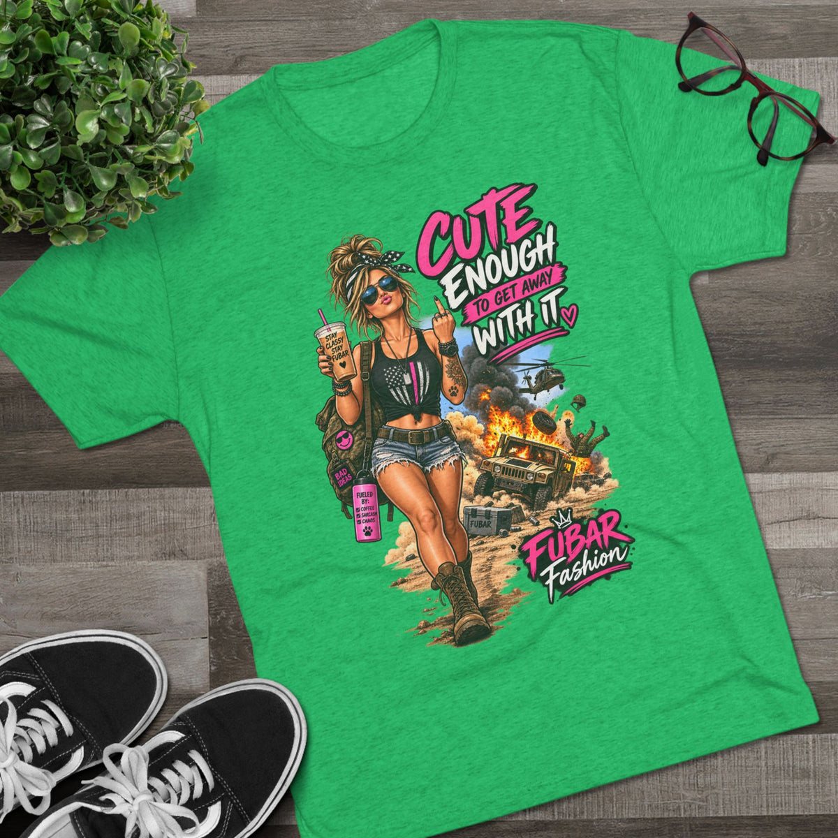 Women's Cute Enough To Get Away With It Tee
