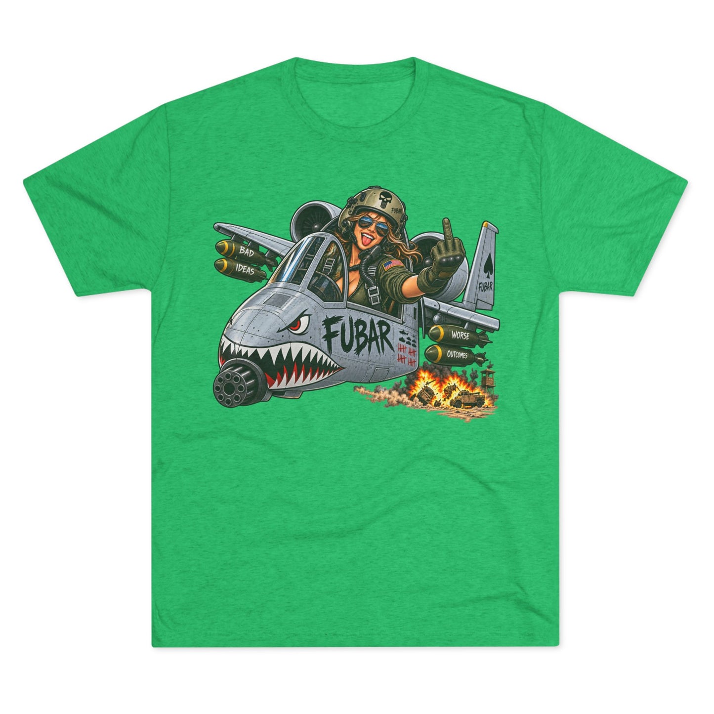 Retro Military Jet Graphic Shirt