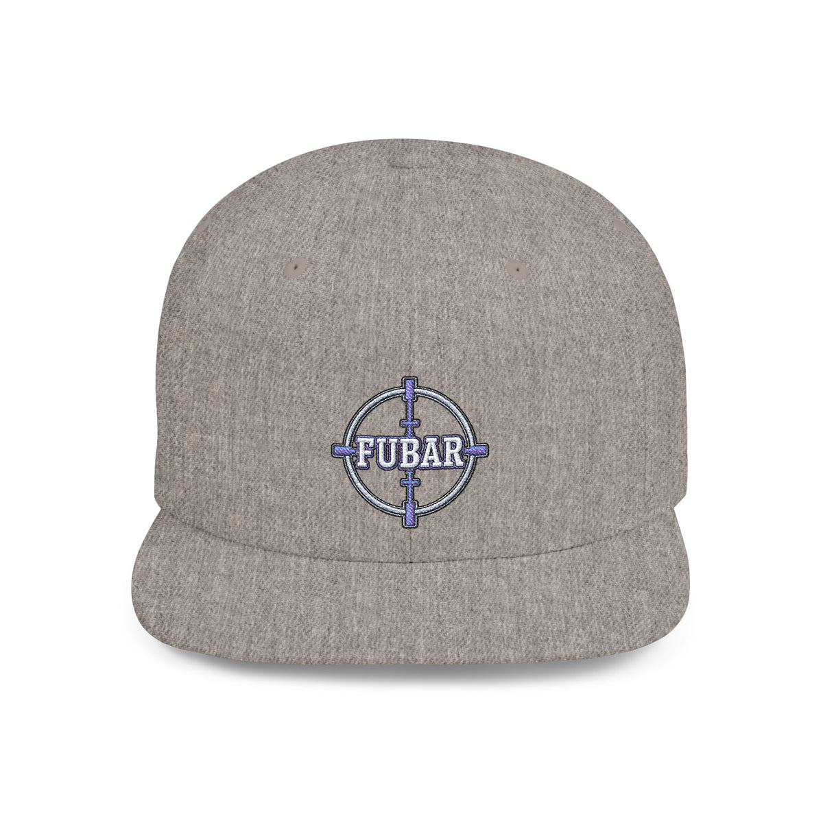 Snapback Hat — FUBAR Target Logo Flat-Bill Cap