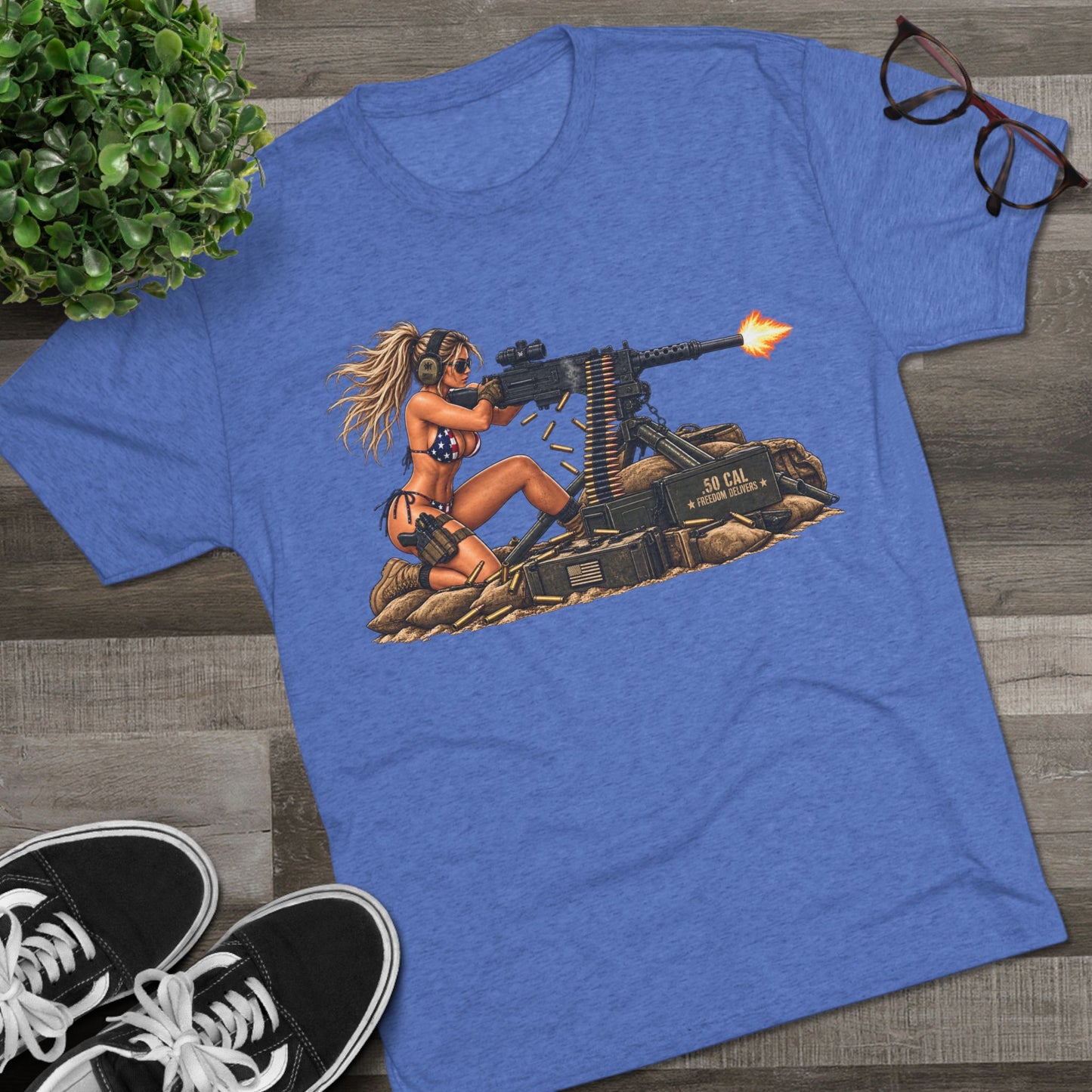 Machine Gun Pin-Up T-Shirt