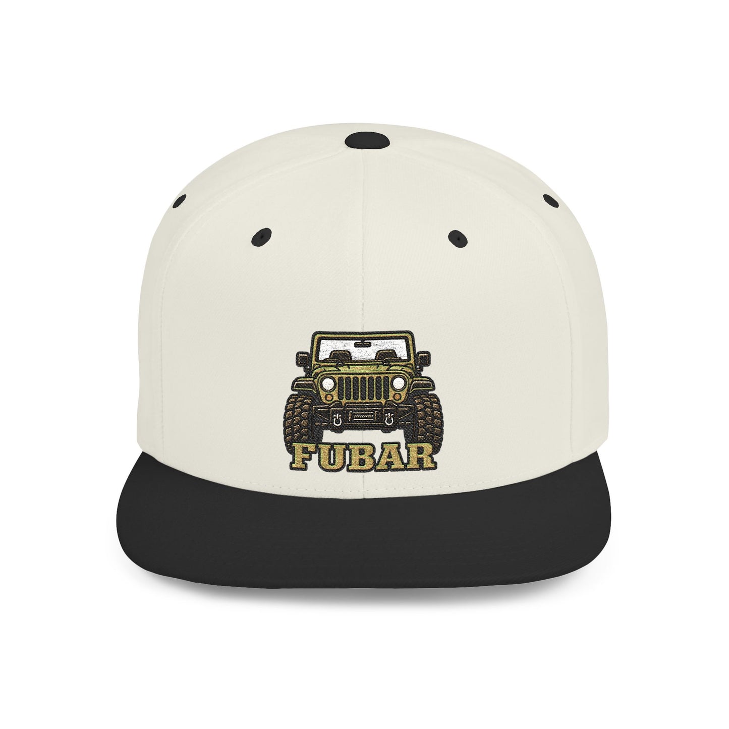 FUBAR Jeep Flat Bill Snapback Hat