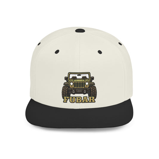 FUBAR Jeep Flat Bill Snapback Hat