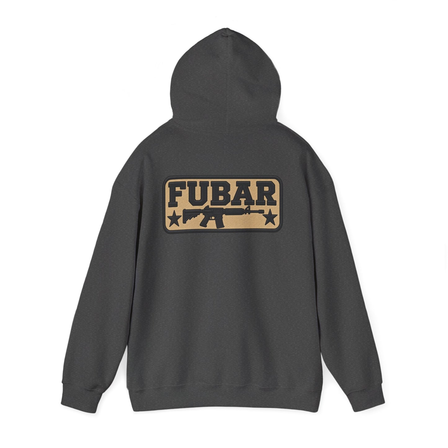 Military-Inspired Gun Graphic Pullover