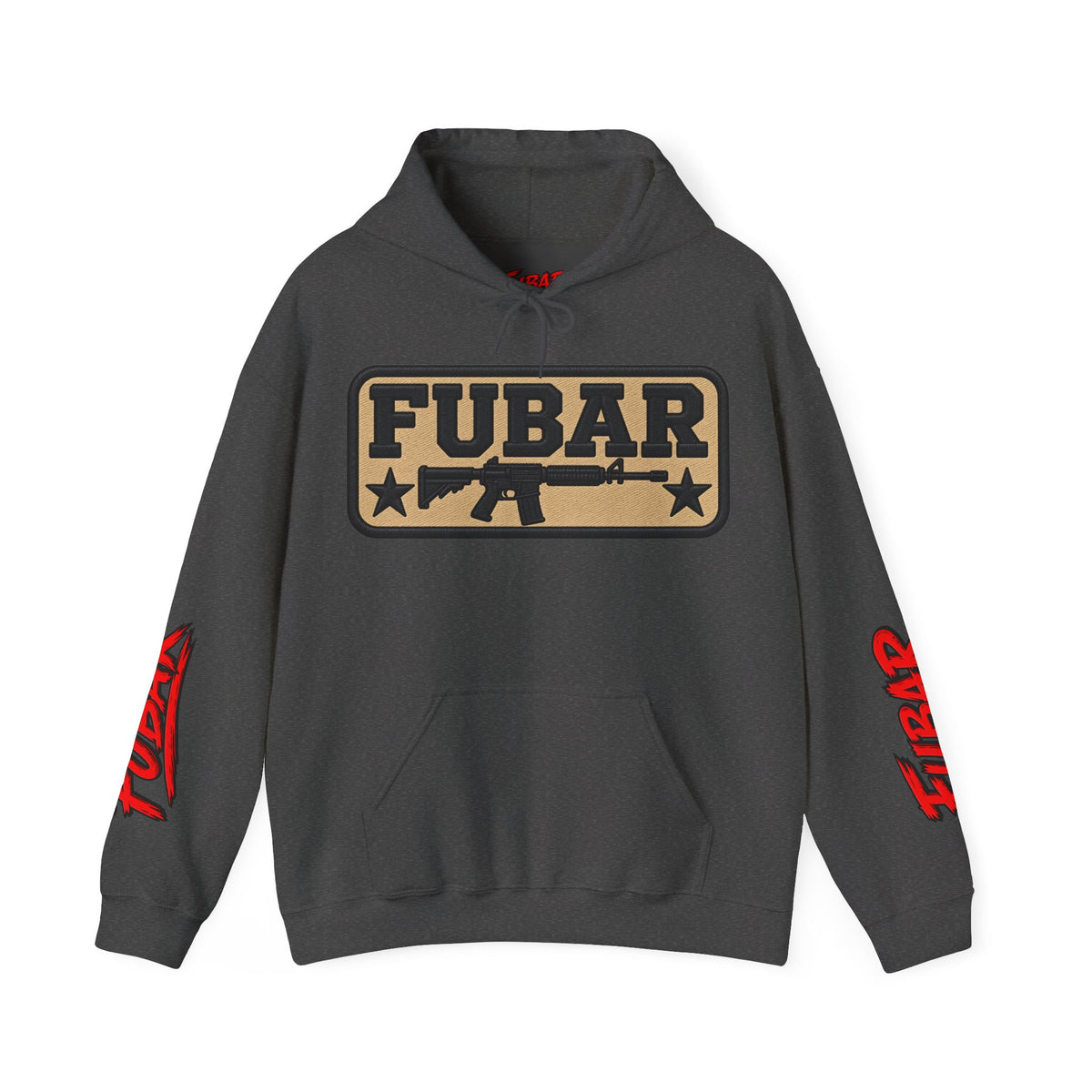 FUBAR Military Pinup Hoodie — Support Our Troops Graphic Sweatshirt