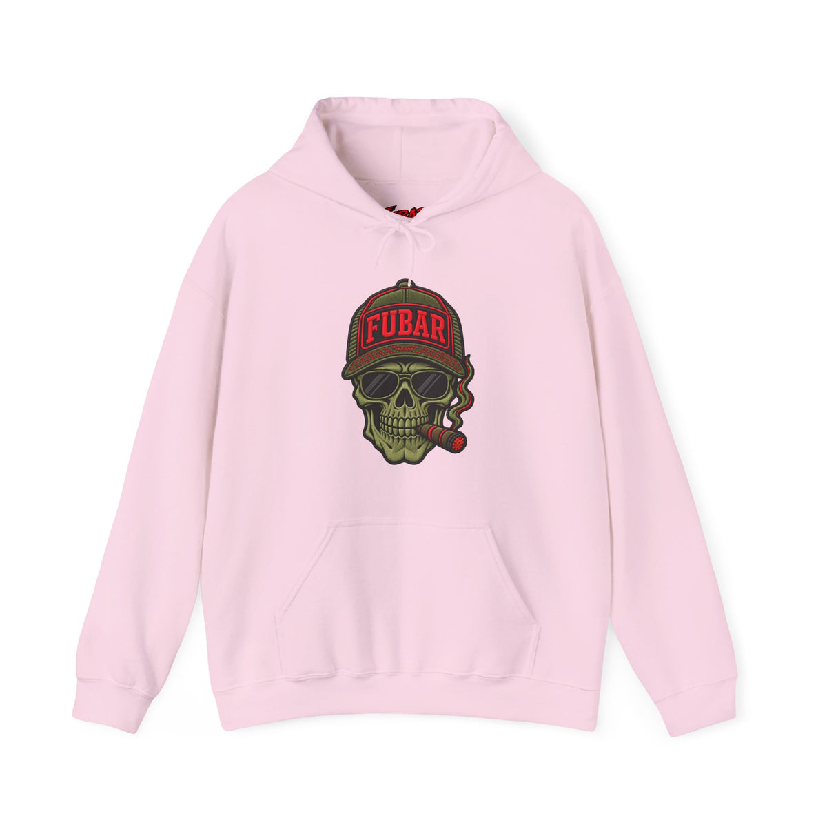 FUBAR Skull Hoodie – Tactical Skull & Rifle Graphic Pullover