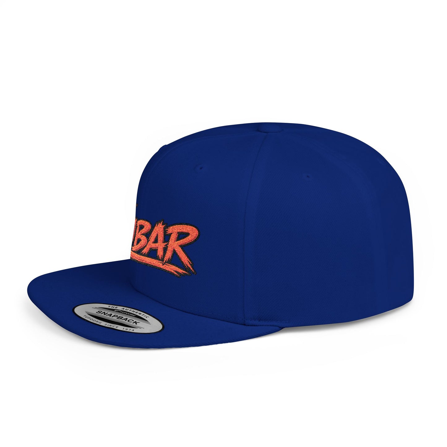 FUBAR Retro Script Flat Bill Snapback Hat