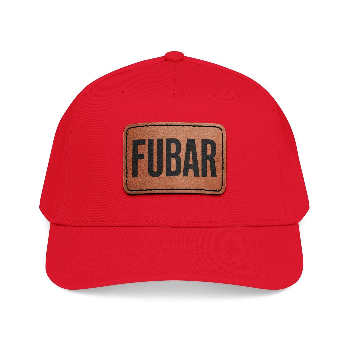 FUBAR Classic Leather Patch Hat