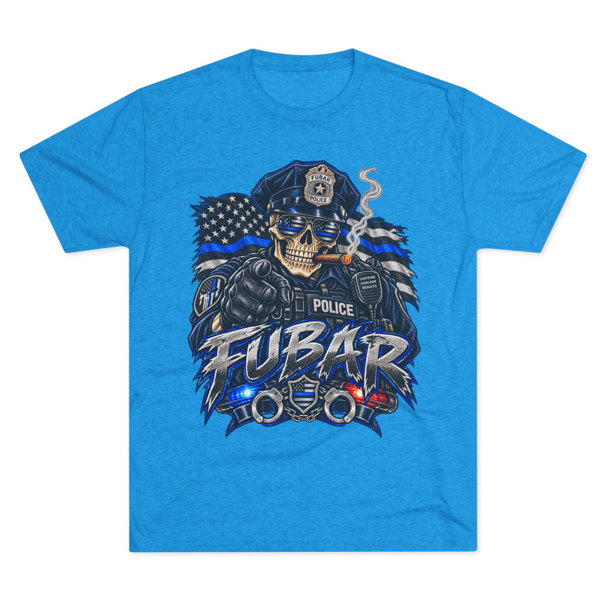 Police FUBAR Skull Tee