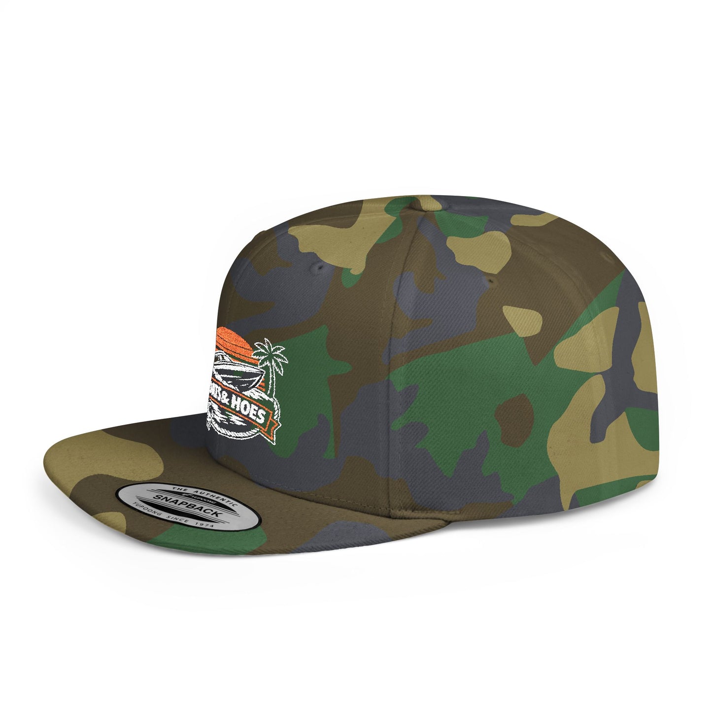 "Boats & Hoes" Tropical Logo Hat