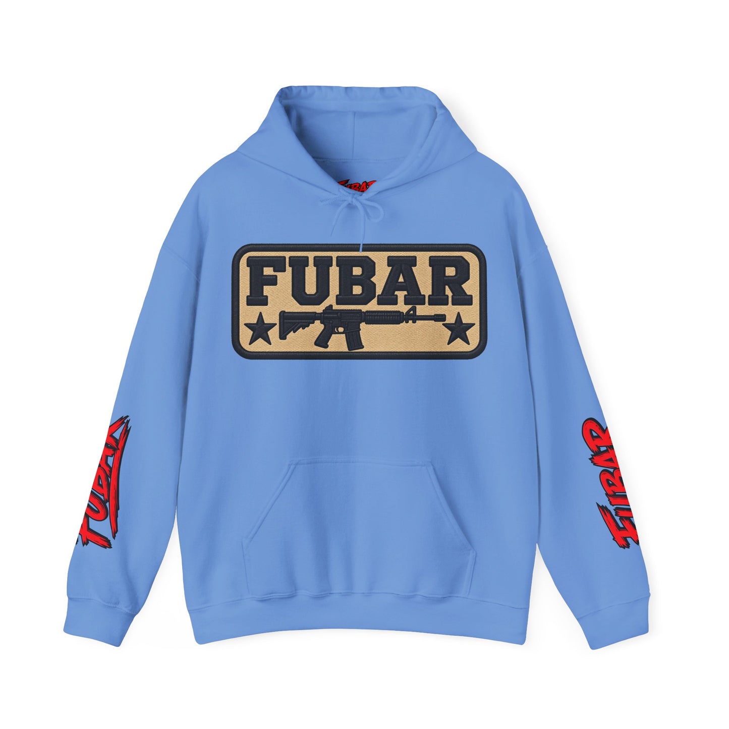 FUBAR Military Pinup Hoodie — Support Our Troops Graphic Sweatshirt
