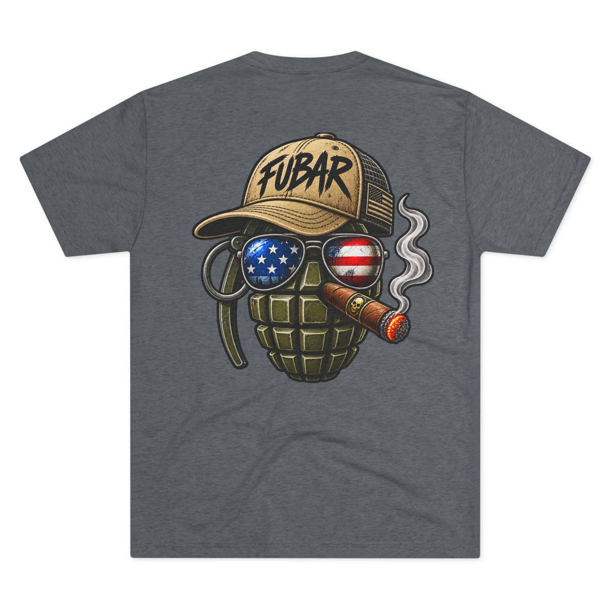 Vintage Pin-Up Soldier & 'FUBAR' Grenade Design