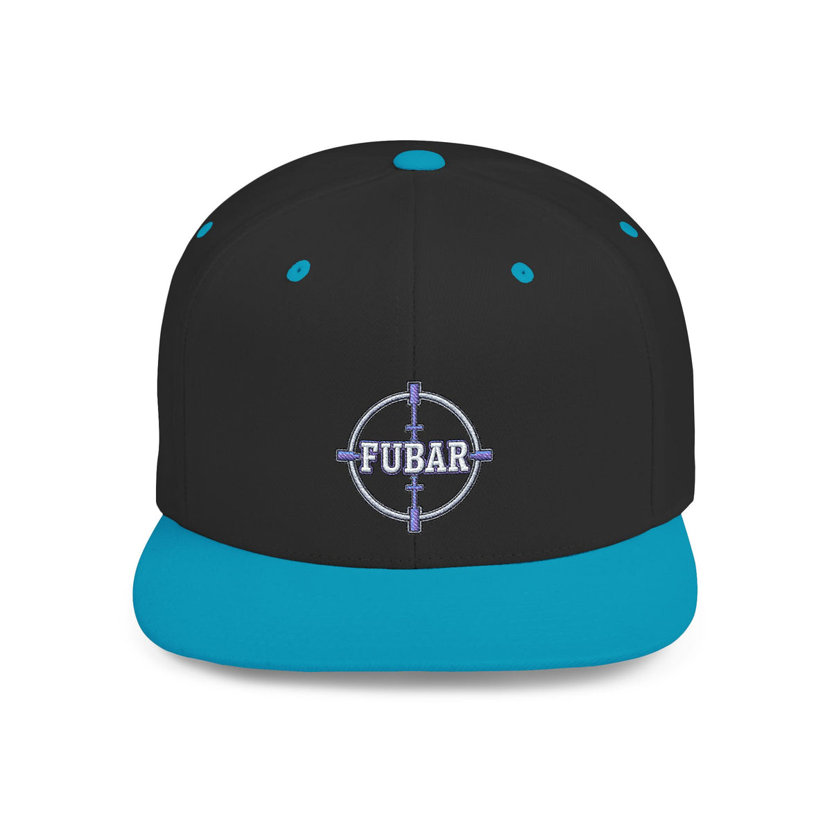 Snapback Hat — FUBAR Target Logo Flat-Bill Cap