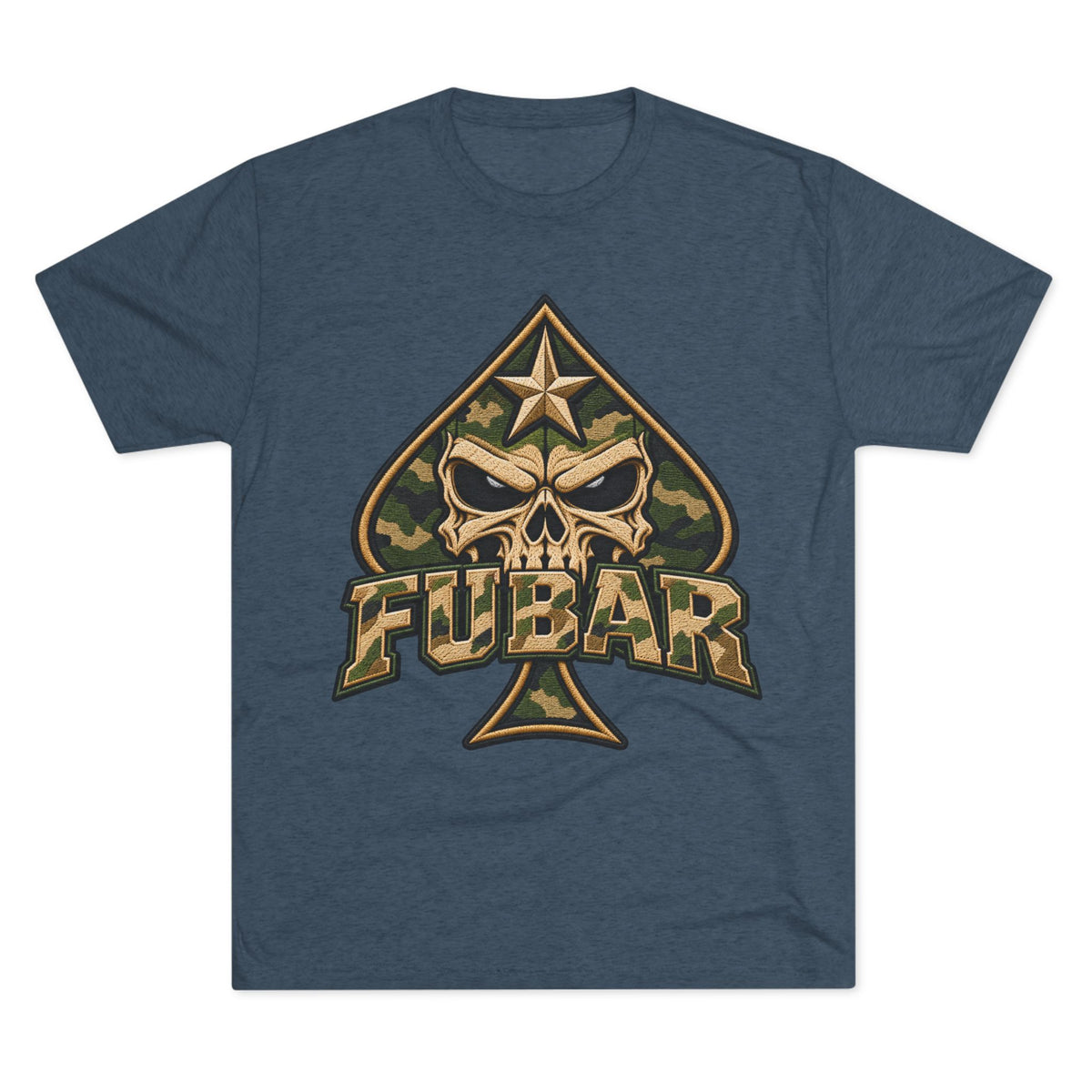 Military Ace Spade Graphic Shirt