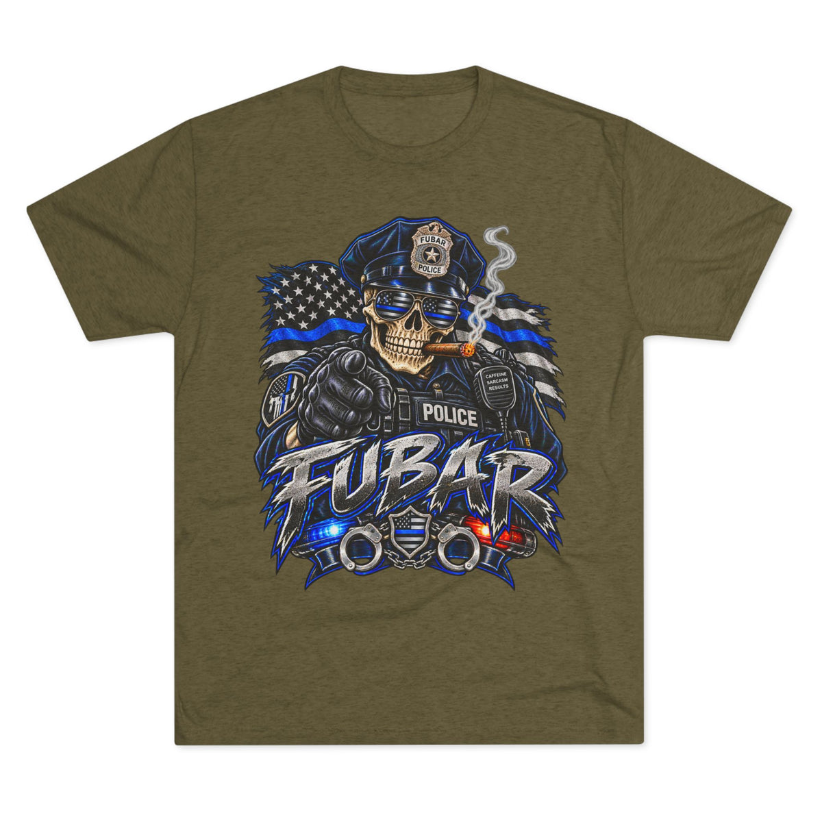 Police FUBAR Skull Tee