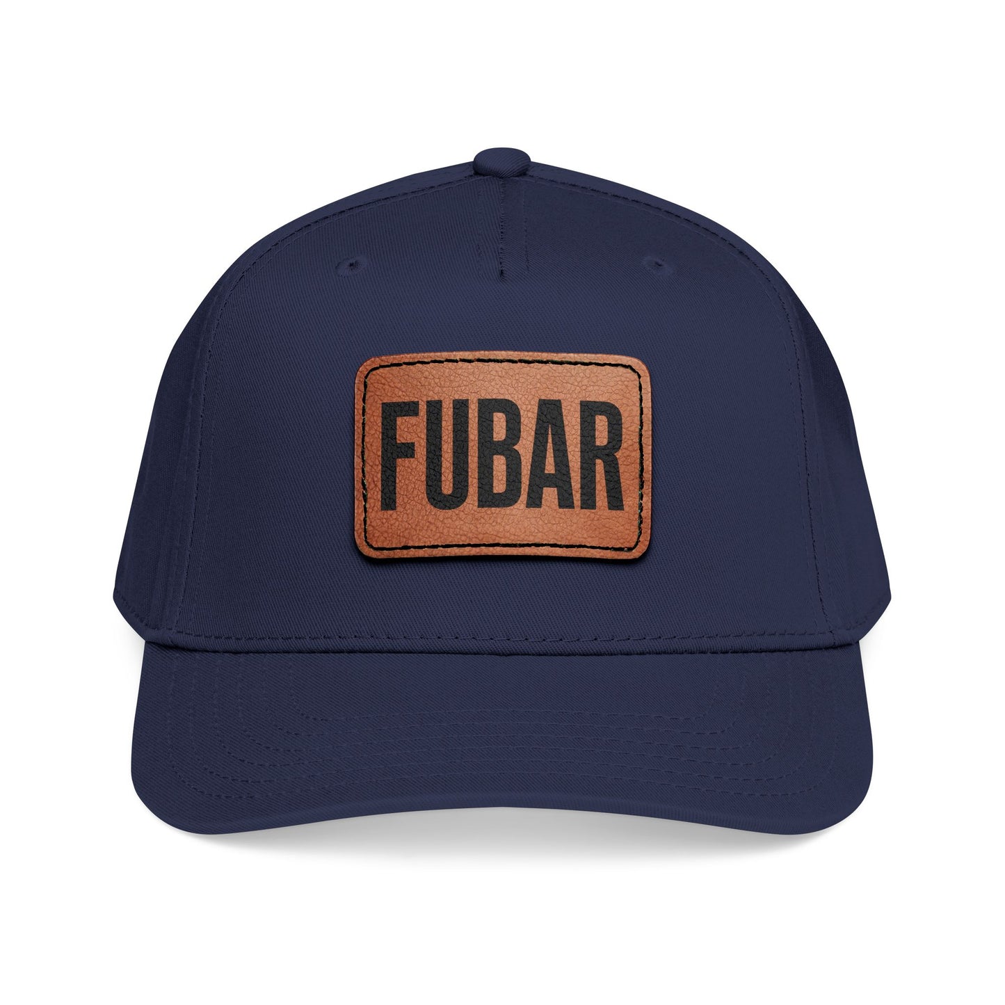 FUBAR Classic Leather Patch Hat
