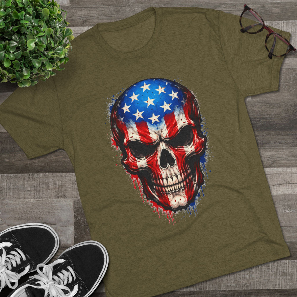 Patriotic Skull (T-Shirt)