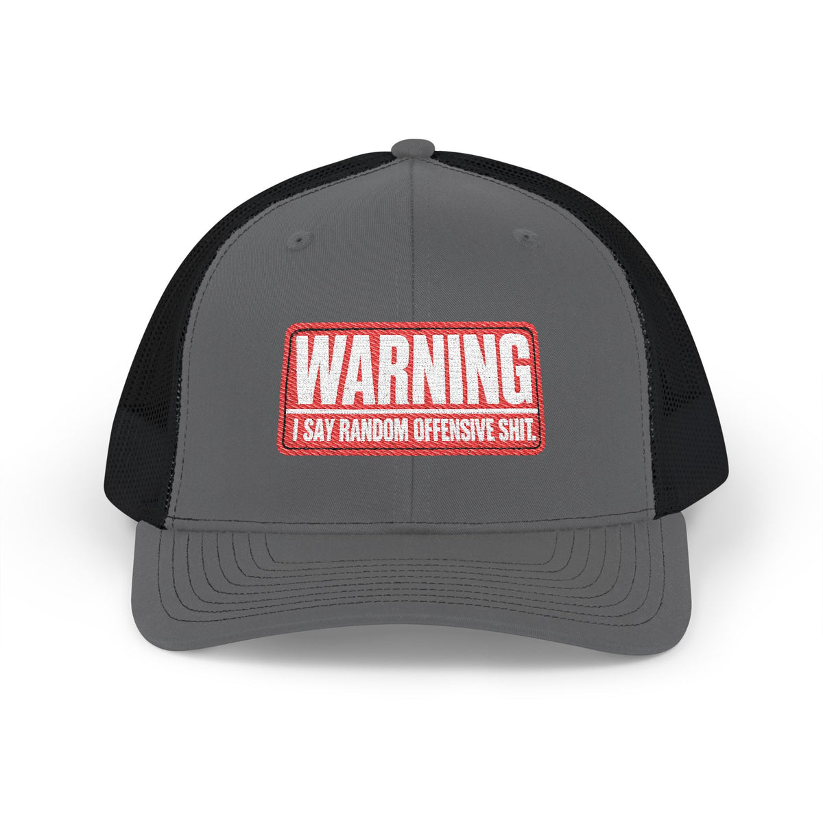 Richardson-Warning- Snapback Trucker Cap (Embroidered)