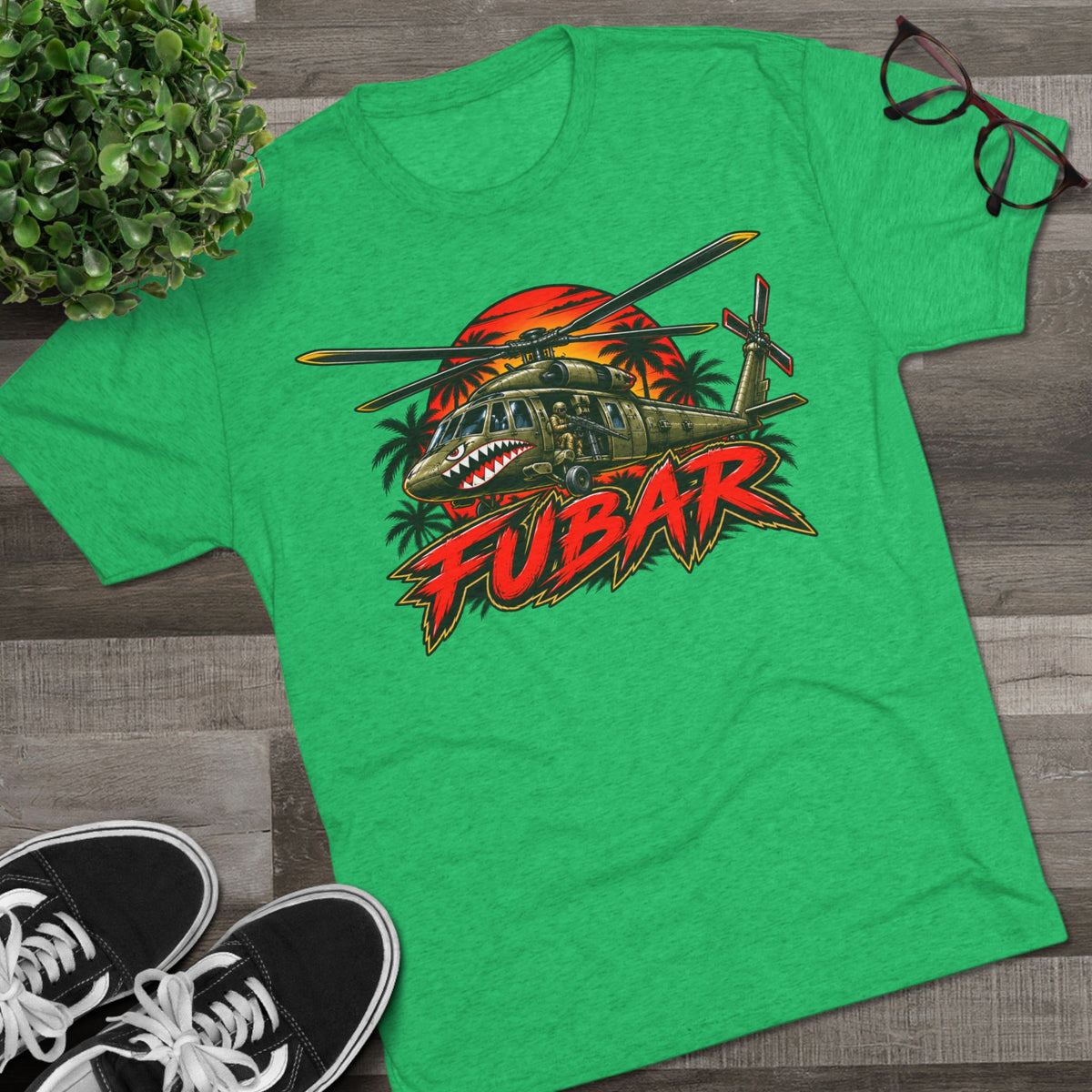 FUBAR Military Helicopter Tee