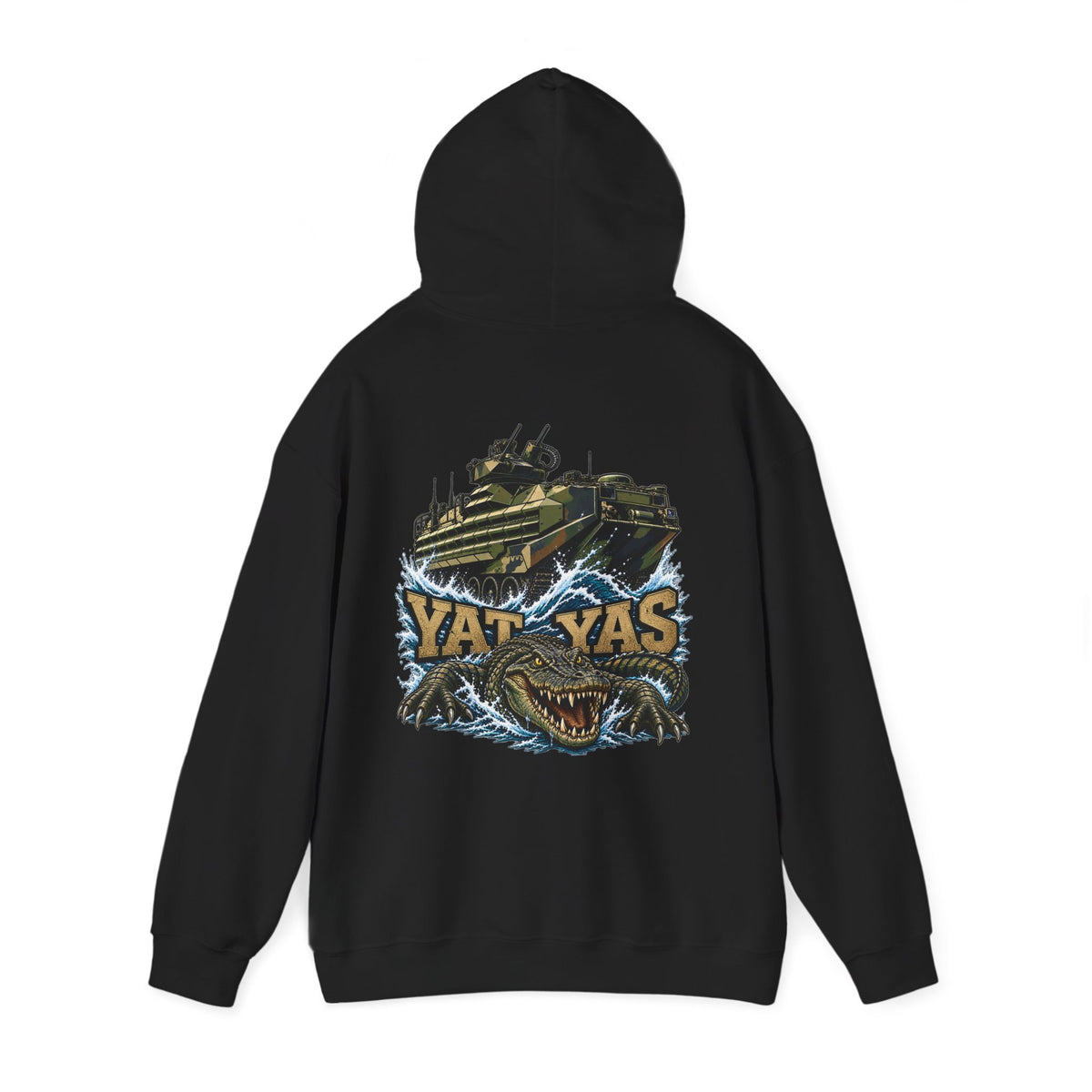 FUBAR Tactical Hoodie — "YAT YAS on Back" Graphic Pullover