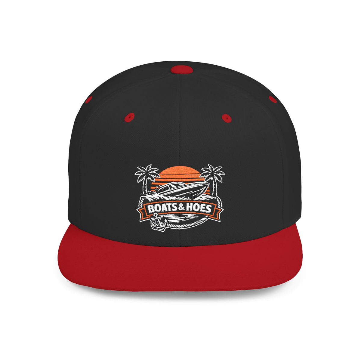 "Boats & Hoes" Tropical Logo Hat