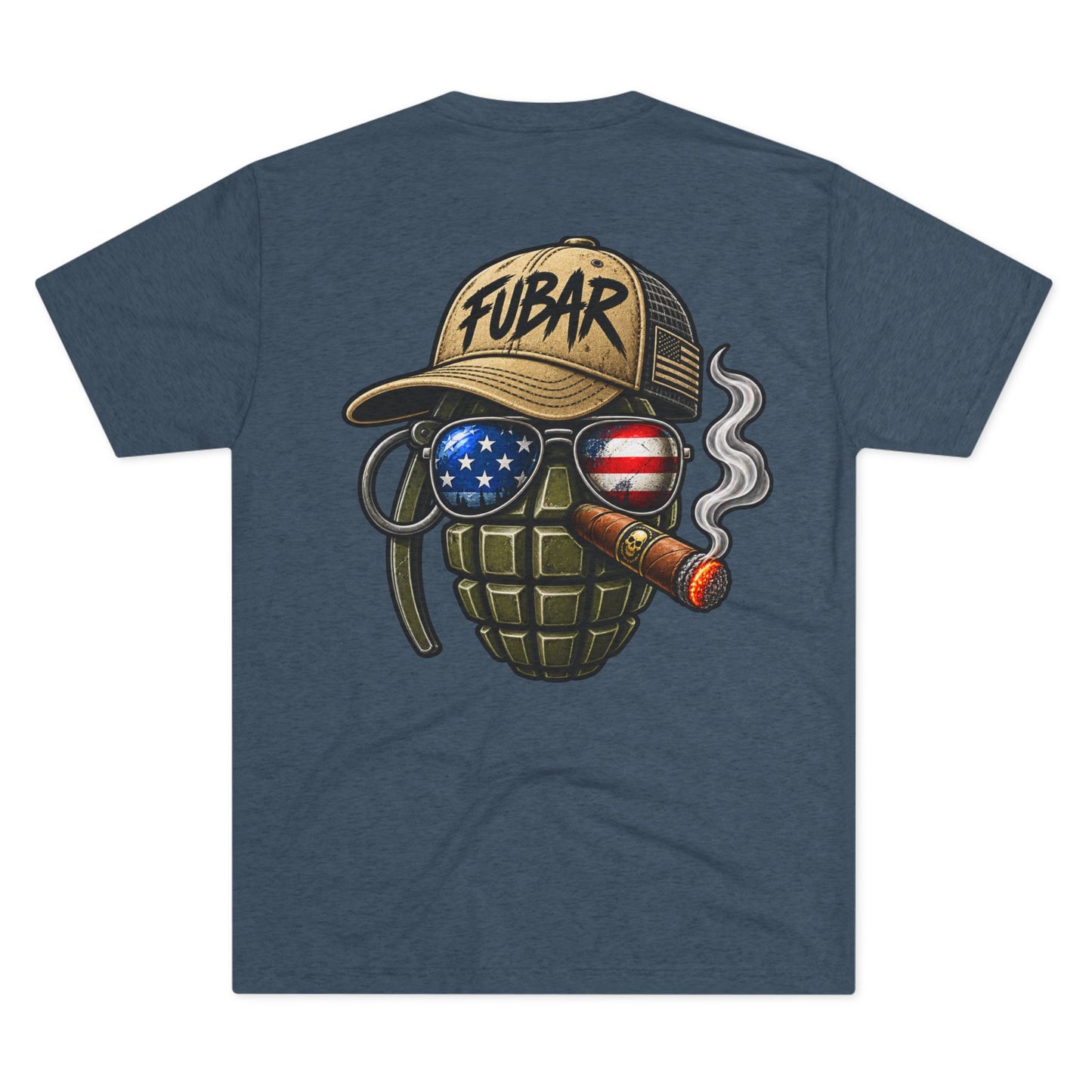 Vintage Pin-Up Soldier & 'FUBAR' Grenade Design