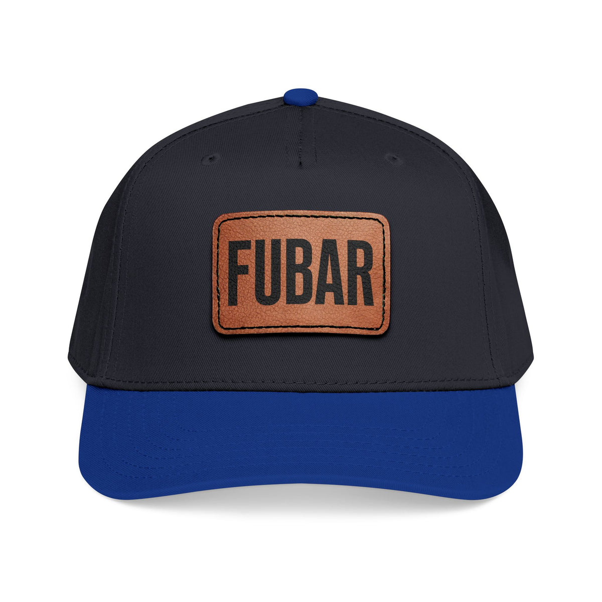 FUBAR Classic Leather Patch Hat