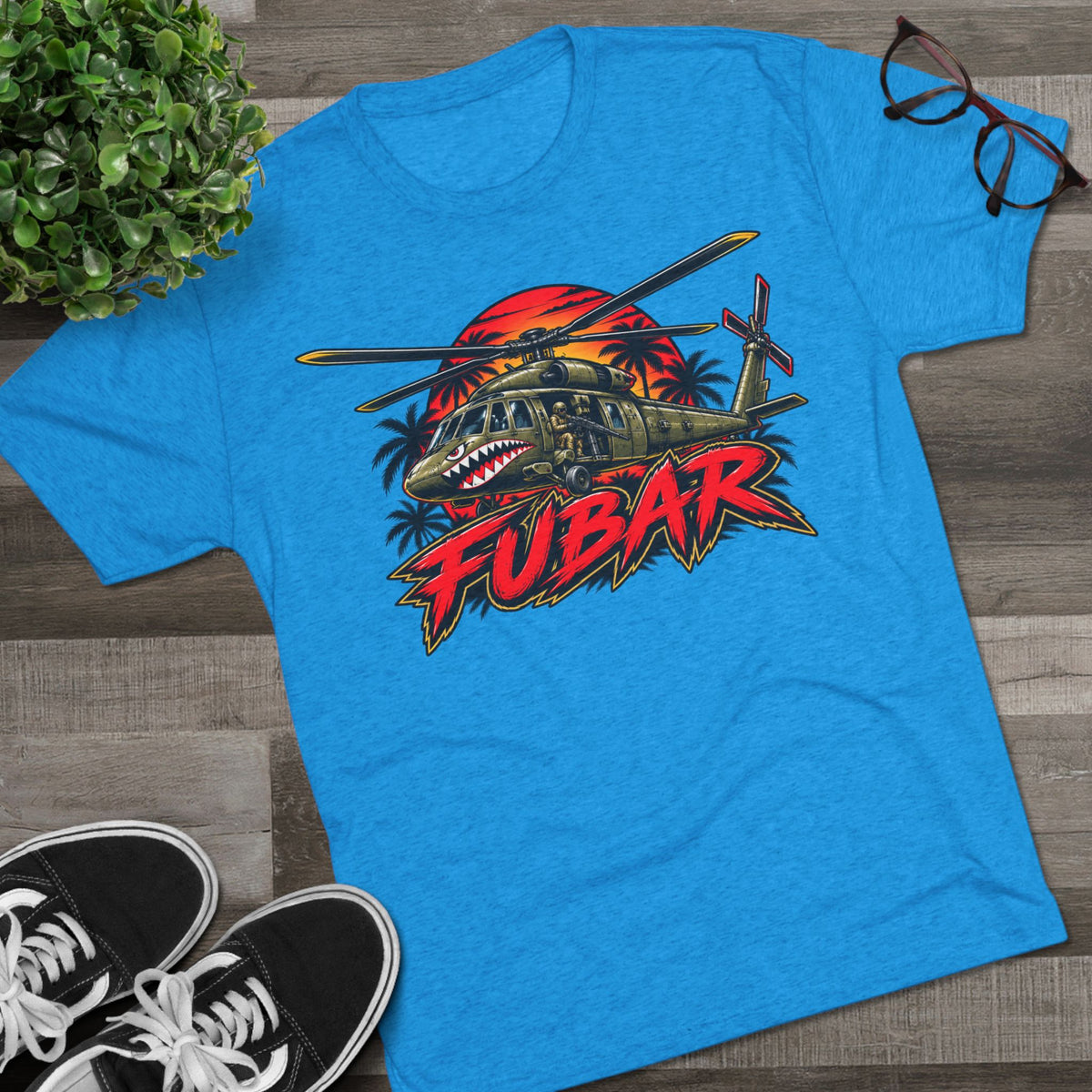 FUBAR Military Helicopter Tee