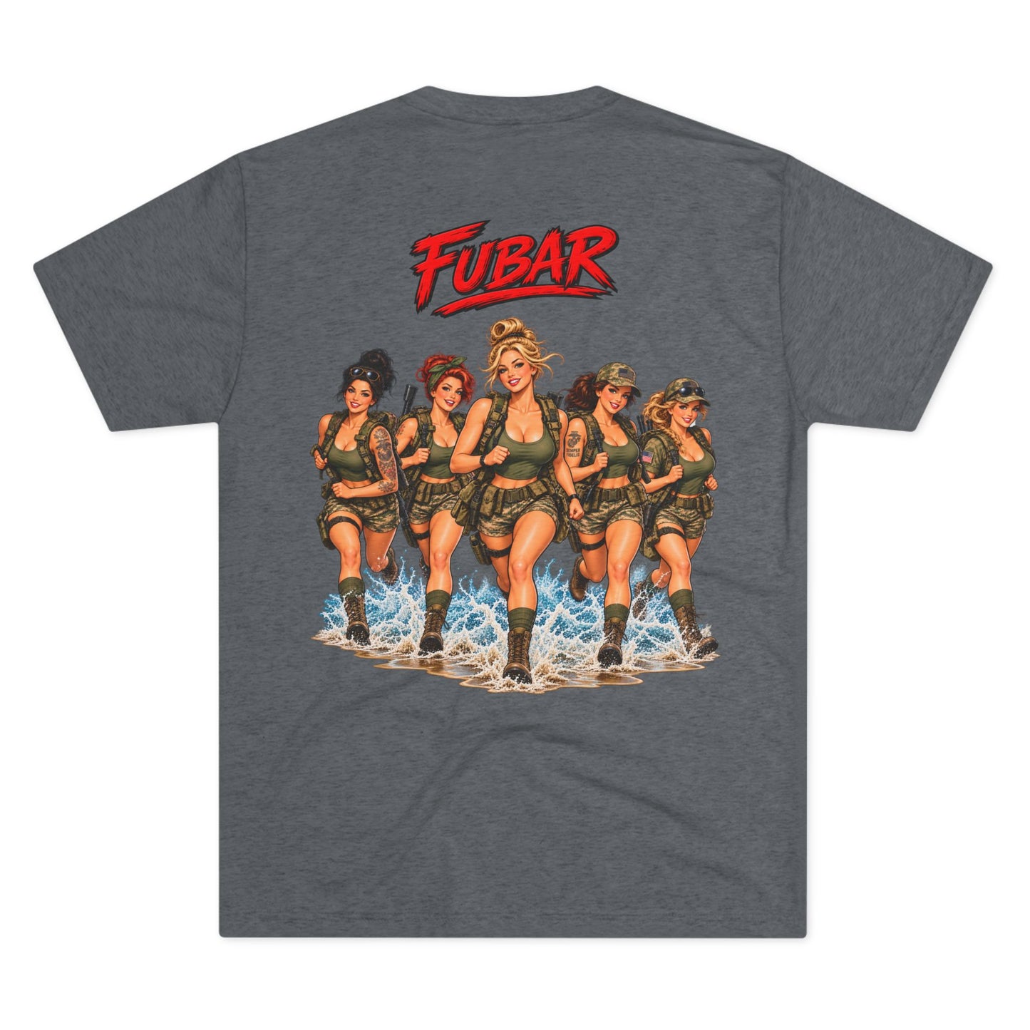 FUBAR Military Graphic Tee — Female Beach Run