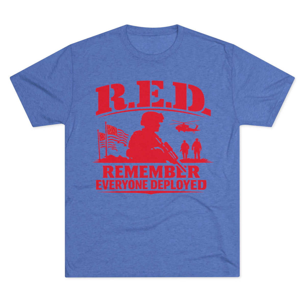 Remember Everyone Deployed (R.E.D.) Tee — FUBAR Badge Back
