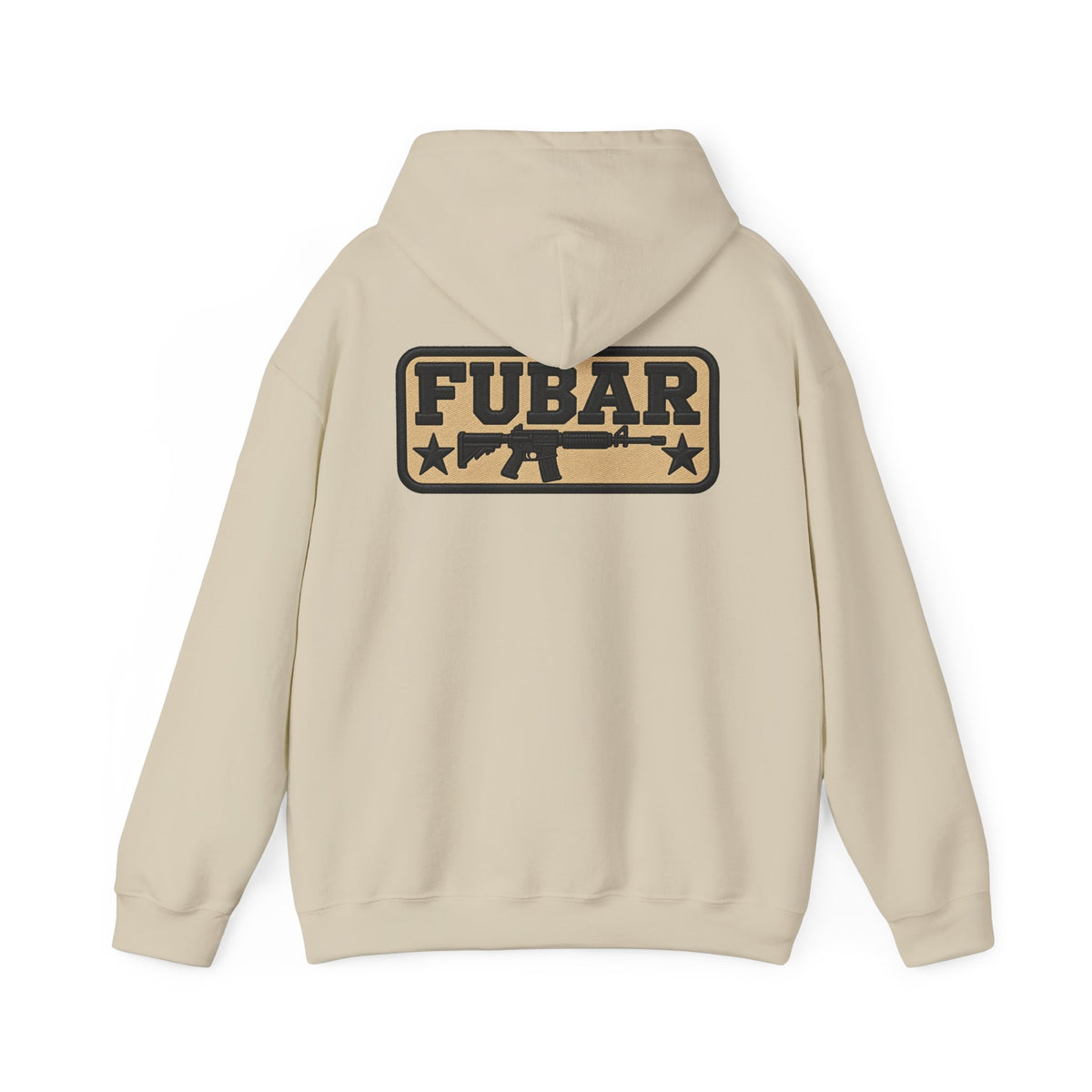 Military-Inspired Gun Graphic Pullover