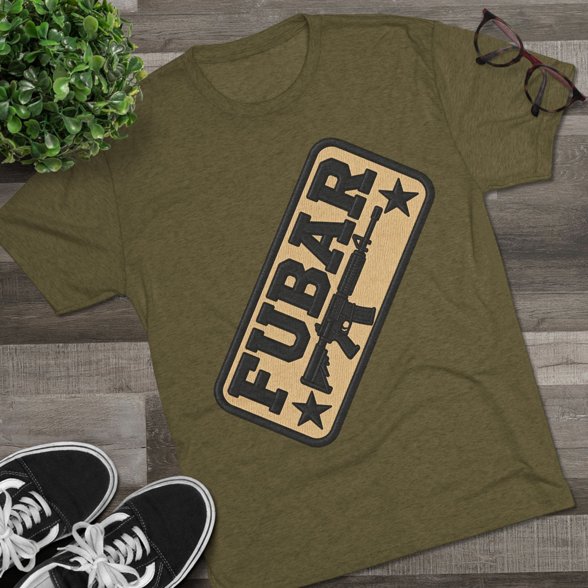 Fubar Front-Support Our Troops Pinup on Back
