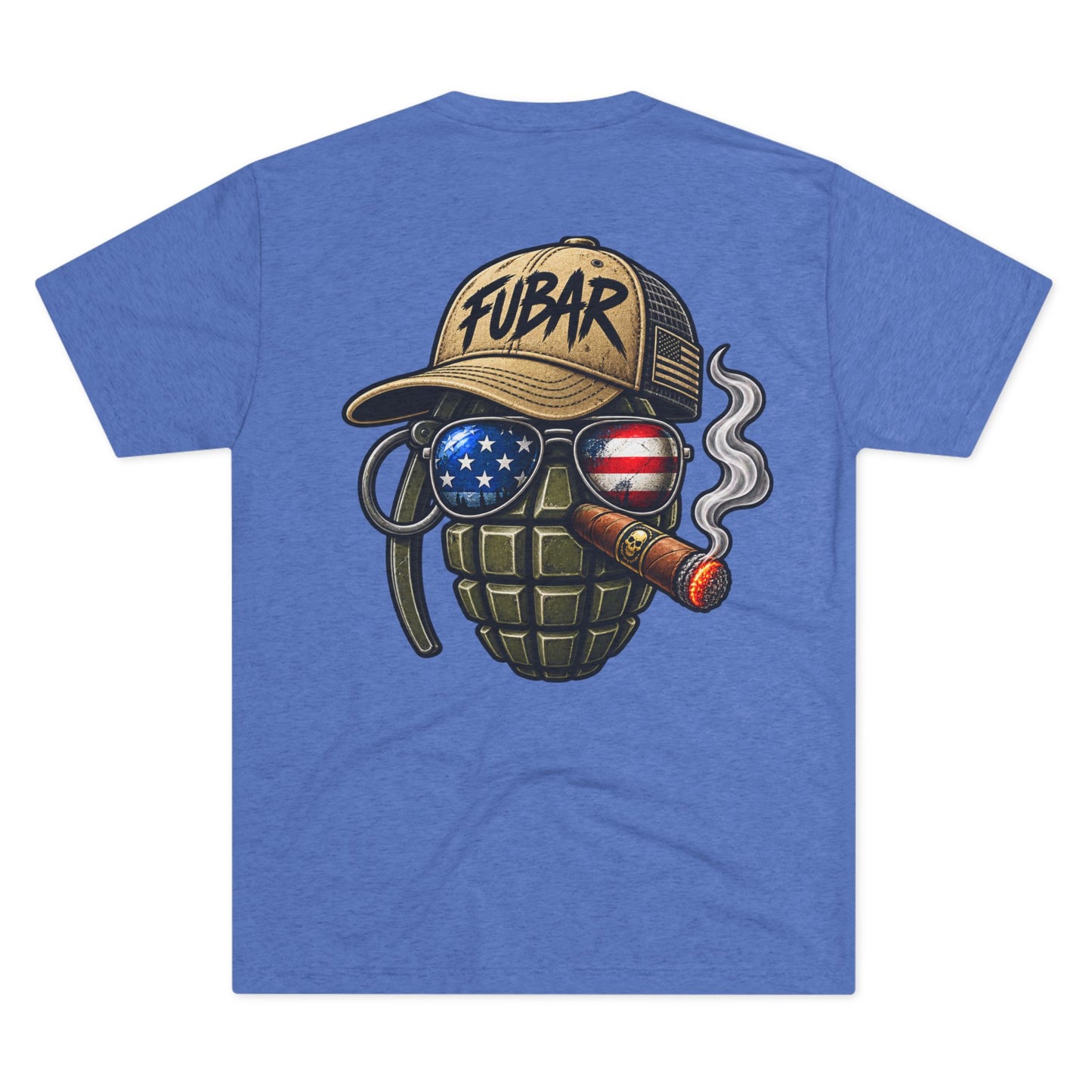 Vintage Pin-Up Soldier & 'FUBAR' Grenade Design