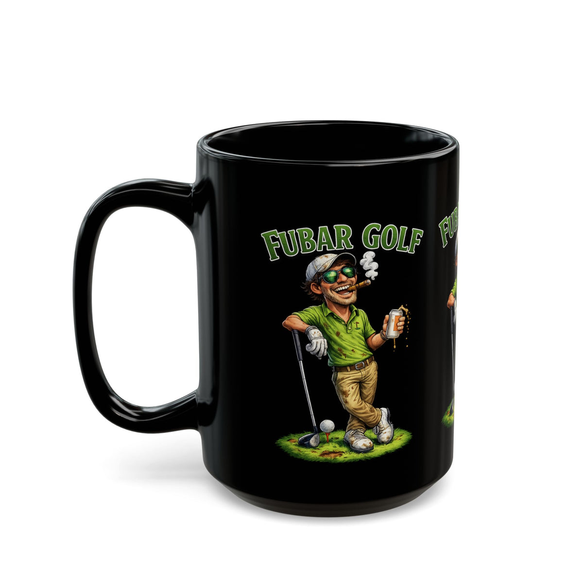 FUBAR Golf Black Coffee Mug