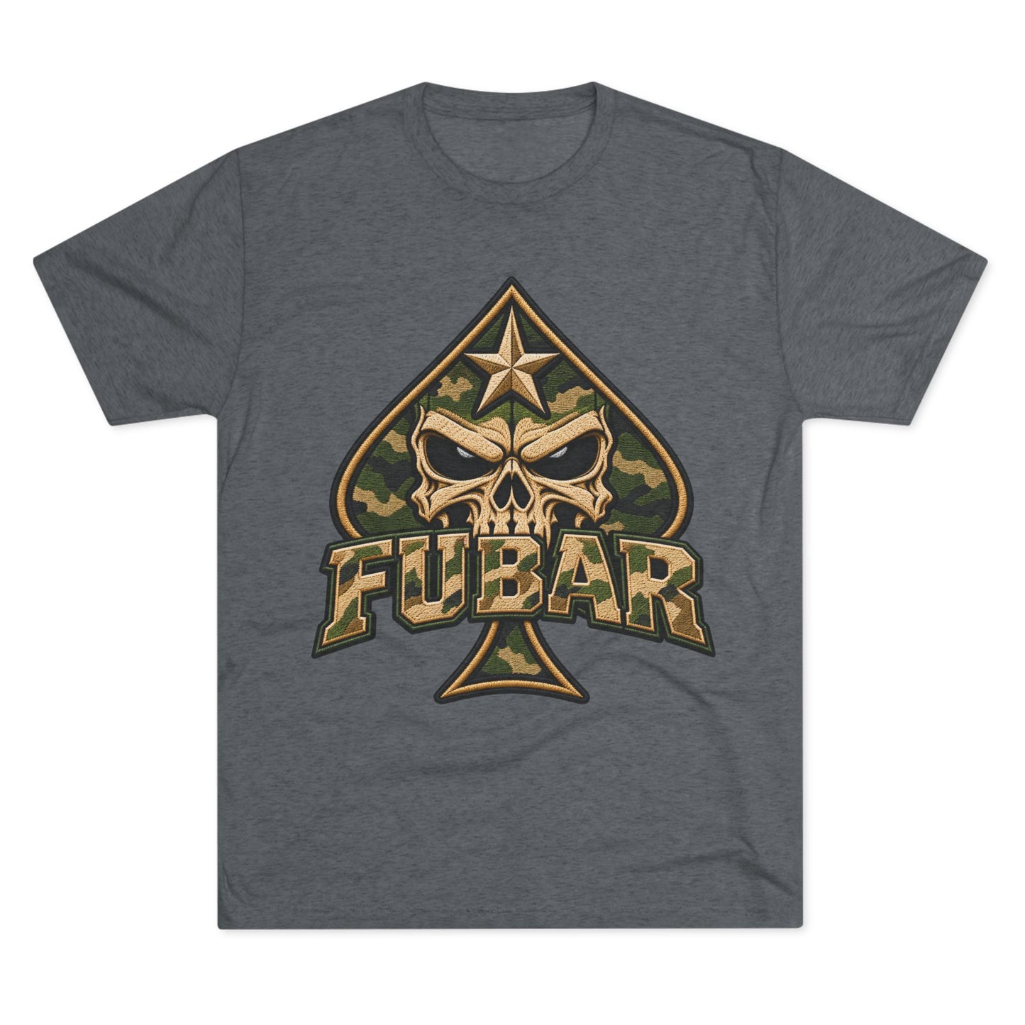 Military Ace Spade Graphic Shirt
