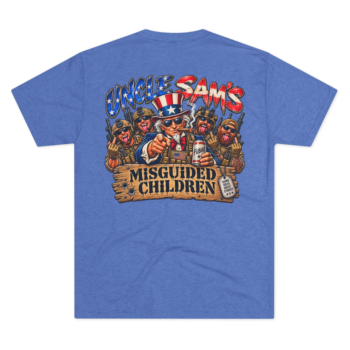(Back Side) Uncle Sam's Misguided Children Graphic Tee